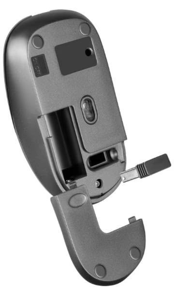 Миша DEFENDER (52993) Wave MM-995, 4D, 800-1600dpi, GRAY, wireless, silent 324336 фото