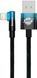 Кабель Baseus MVP 2 Elbow-shaped Fast Charging Data USB кабель USB To IP 2.4A 1m (CAVP000021) Black/Blue 260579 фото 2