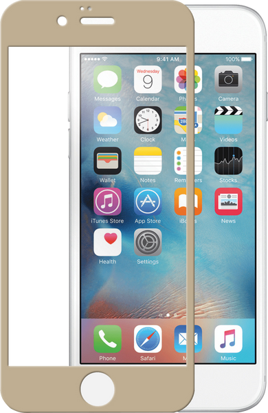 Захисне скло iPhone 6/6s 0.3мм два цвета (2в1) 64761 фото