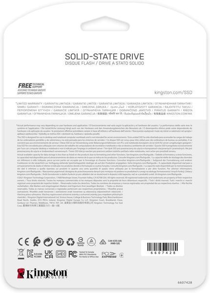 Накопичувач SSD Kingston M.2 1TB PCIe 4.0 KC3000 (SKC3000S/1024G) 370246 фото