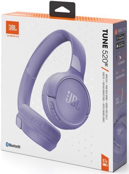Навушники JBL Tune T520BT (JBLT520BTPUREU) Purple 272401 фото