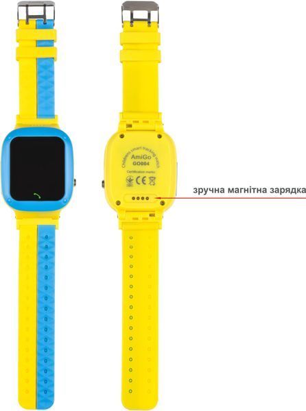 Смарт-годинник Для дітей&nbsp;AmiGo GO004 GLORY Blue-Yellow 267417 фото