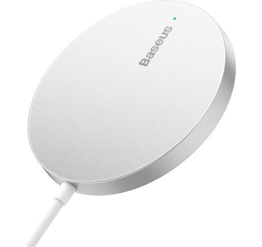 Бездротовий зарядний пристрій Baseus Simple Mini3 Magnetic Wireless Charger 15W CCJJ040012 Silver 272540 фото