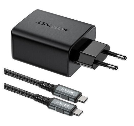 Зарядний Пристрій Acefast A17 65W GaN multi-function HUB + кабель Type-C to Type-C (Black) 283061 фото