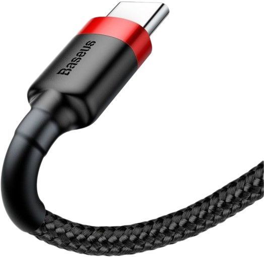 Кабель Baseus Cafule Type-C 2A 2.0 М (CATKLF-C91) Red-Black 253553 фото