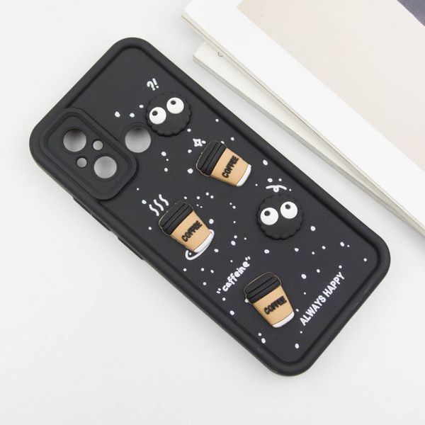 Чохол TPU Toys Case для Xiaomi Redmi 12C / Poco C55 Black / Always Happy 326447 фото