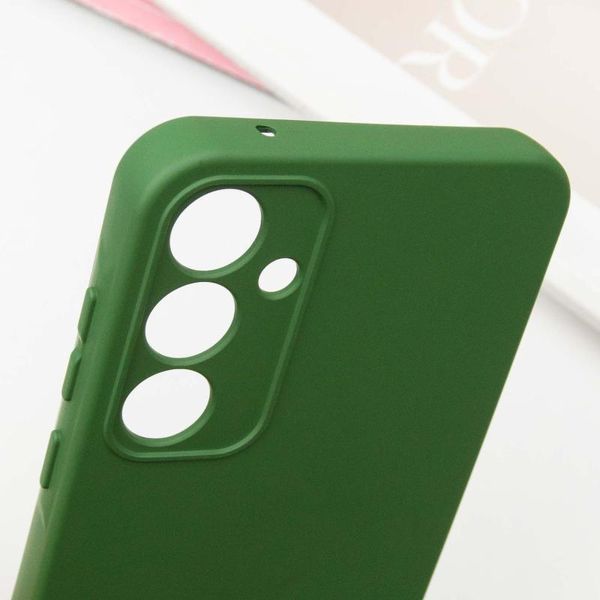 Чохол TPU GETMAN Liquid Silk Full Camera для Samsung Galaxy S24+ Зелений / Dark green 397604 фото