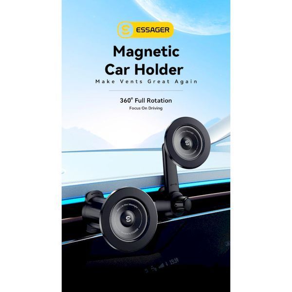 Автомобільний тримач ESSAGER Berlin magnetic car mount long arm (EZJCB-BL01-Z) 317863 фото