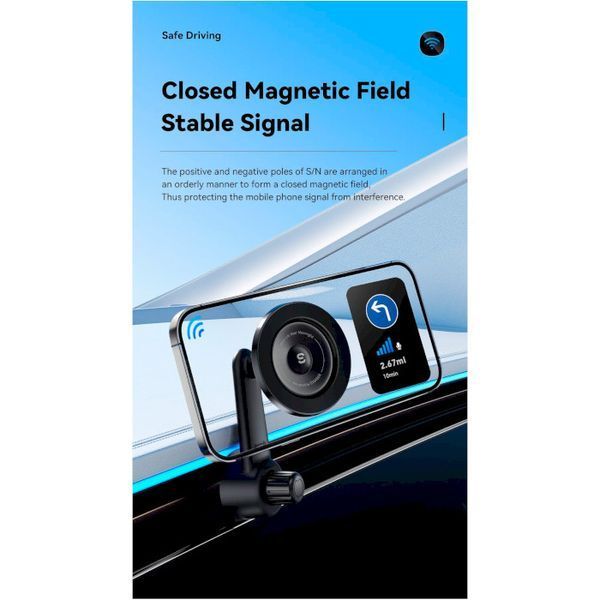Автомобільний тримач ESSAGER Berlin magnetic car mount long arm (EZJCB-BL01-Z) 317863 фото