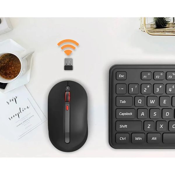 Бездротова клавіатура та миша Xiaomi MiiiW POP Combo Gen 3 (MW24PB03) Black 354790 фото