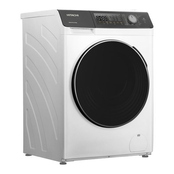 Прально-сушильна машина Hitachi фронтальна, 8(5)кг, 1400, A, 60см, дисплей, пара, інвертор, білий 398316 фото