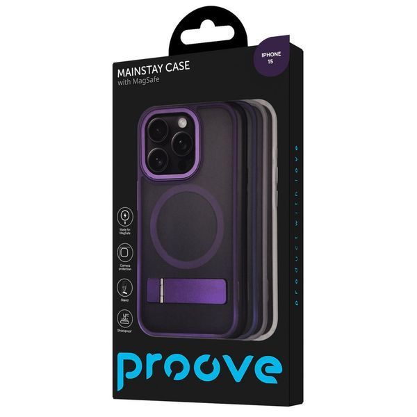 Чохол Proove Mainstay Case with Magnetic Ring iPhone 15 black (PCMCIP150002) 338264 фото