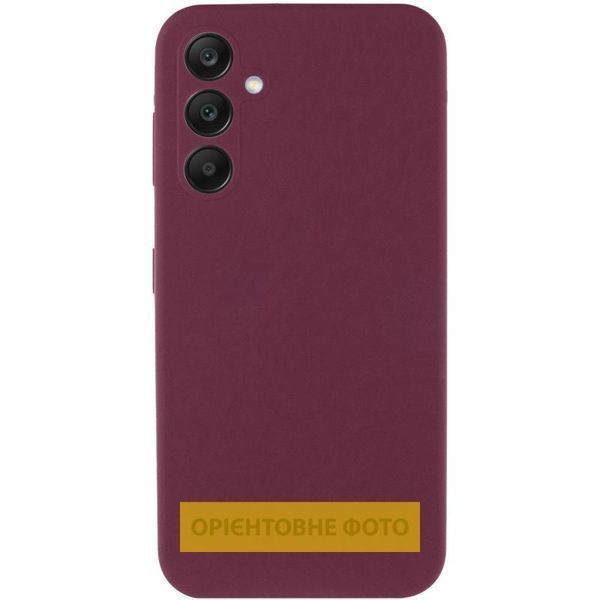 Чохол Silicone Cover Lakshmi Full Camera (AAA) для Xiaomi Redmi 15 (EU) Бордовий / Plum 401098 фото