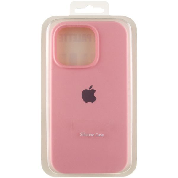 Чохол Silicone Case Full Protective (AA) для Apple iPhone 15 Pro Max (6.7") Рожевий / Light pink 276417 фото