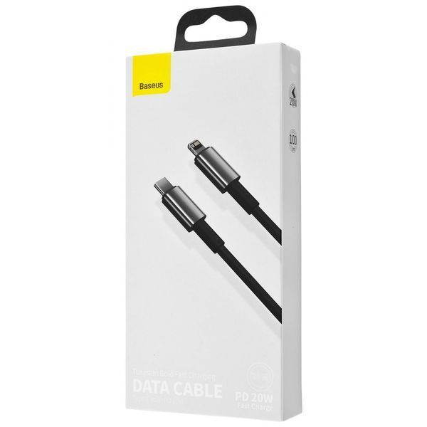 Кабель Baseus Tungsten Gold Type-C To Lightning PD 20W (1m) CATLWJ-01 Black 274256 фото
