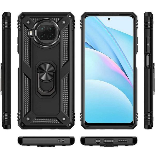 Ударостійкий чохол Serge Ring for Magnet для Xiaomi Mi 10T Lite / Redmi Note 9 Pro 5G Чорний 205044 фото