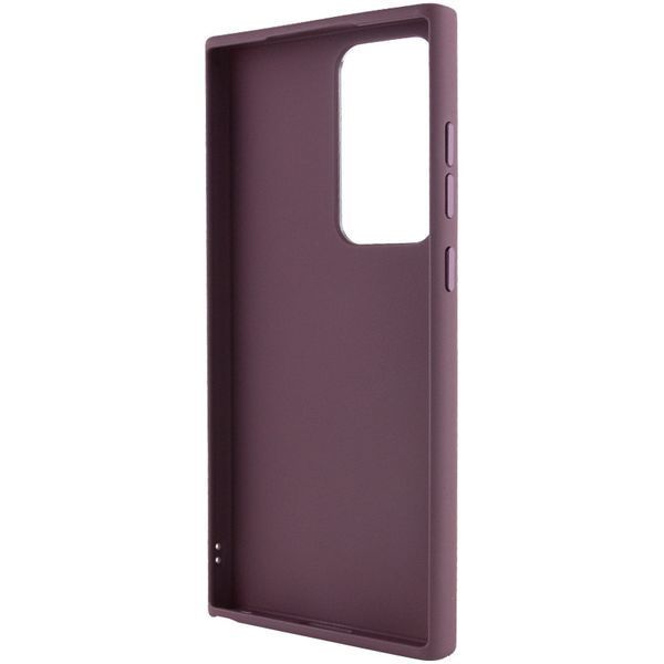 TPU чохол Bonbon Metal Style для Samsung Galaxy S24 Ultra Бордовий / Plum 284981 фото