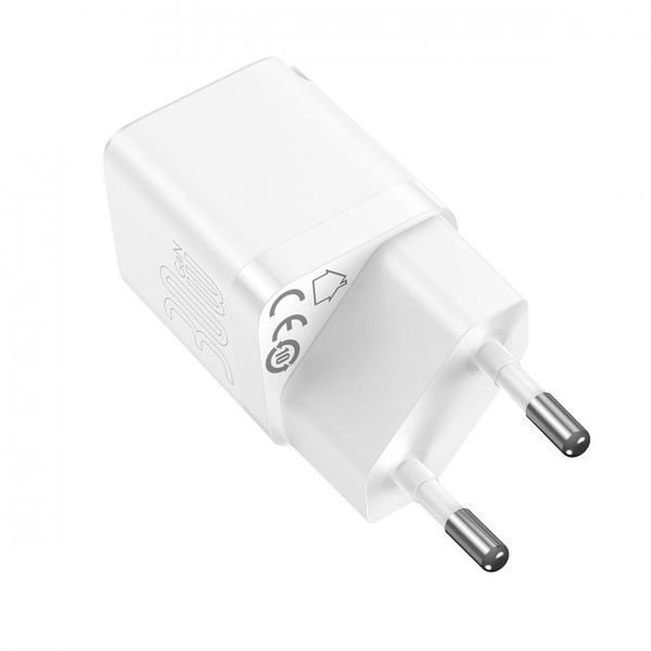 Зарядний Пристрій Baseus GaN3 Fast Charger 30W (CCGN010102) (1 Type-C) White 255178 фото