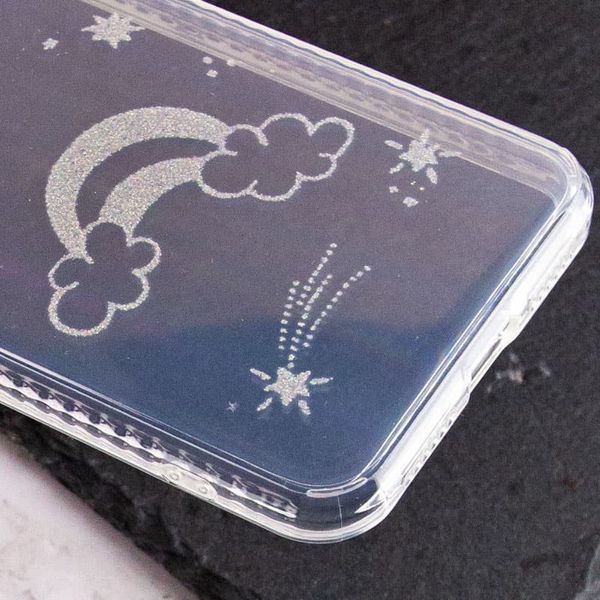TPU+Glass чохол Aurora Space для Apple iPhone XS Max (6.5") Райдуга 205571 фото