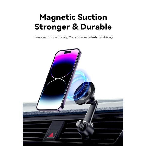 Автомобільний тримач ESSAGER Berlin magnetic car mount long arm (EZJCB-BL01-Z) 317863 фото