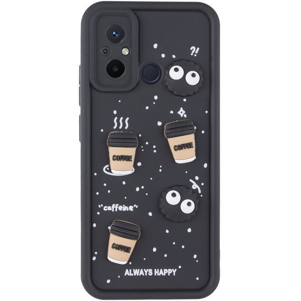 Чохол TPU Toys Case для Xiaomi Redmi 12C / Poco C55 Black / Always Happy 326447 фото