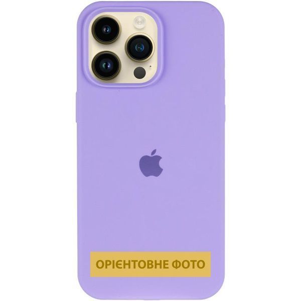 Чохол Silicone Case (AA) Logo with MagSafe для Apple iPhone 17 Pro (6.3") Бузковий / Dasheen 393017 фото
