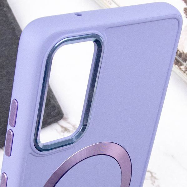 TPU чохол Bonbon Metal Style with MagSafe для Samsung Galaxy S24+ Бузковий / Dasheen 283979 фото