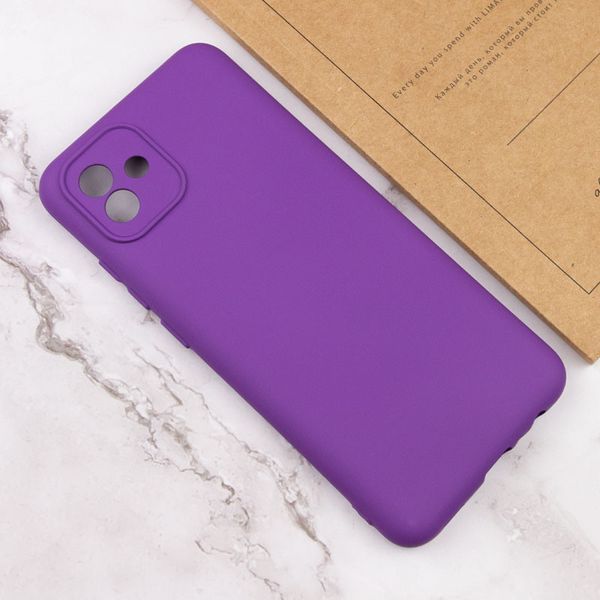 Чохол TPU GETMAN Liquid Silk Full Camera для Samsung Galaxy A05 Фіолетовий / Purple 354281 фото