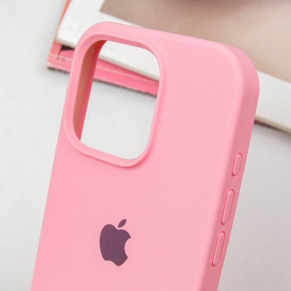 Чохол Silicone Case Full Protective (AA) для Apple iPhone 15 Pro Max (6.7") Рожевий / Light pink 276417 фото
