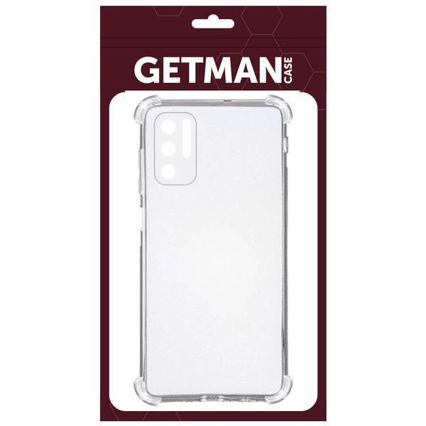 TPU чохол GETMAN Ease logo посилені кути Full Camera для Xiaomi Redmi Note 10 5G / Poco M3 Pro Безбарвний (прозорий) 295167 фото