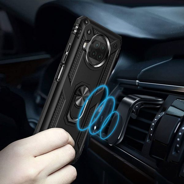Ударостійкий чохол Serge Ring for Magnet для Xiaomi Mi 10T Lite / Redmi Note 9 Pro 5G Чорний 205044 фото