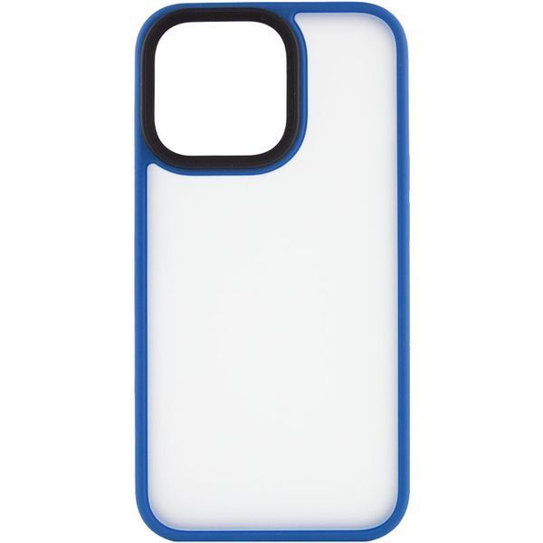 TPU+PC чохол Metal Buttons для Apple iPhone 12 Pro / 12 (6.1") Блакитний 244455 фото
