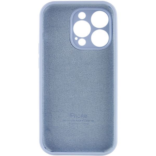 Чохол Silicone Case Full Camera Protective (AA) для Apple iPhone 14 Pro (6.1") Блакитний / Lilac Blue 257133 фото
