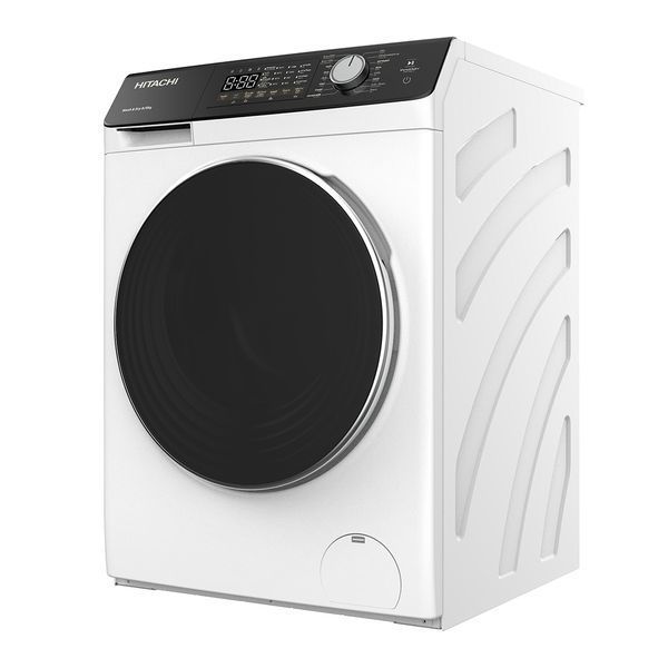 Прально-сушильна машина Hitachi фронтальна, 8(5)кг, 1400, A, 60см, дисплей, пара, інвертор, білий 398316 фото