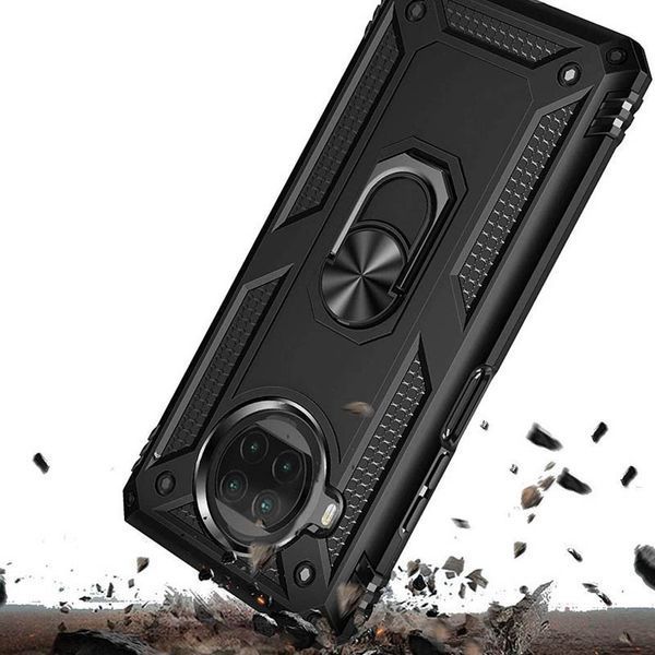 Ударостійкий чохол Serge Ring for Magnet для Xiaomi Mi 10T Lite / Redmi Note 9 Pro 5G Чорний 205044 фото