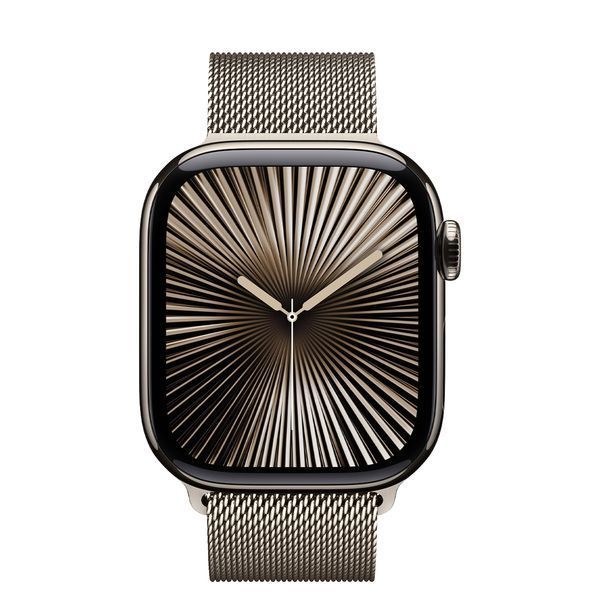 Смарт-годинник Apple Watch Series 10 GPS + LTE 46mm Natural Titanium Case With Natural Milanese Loop M/L MWYC3 322194 фото