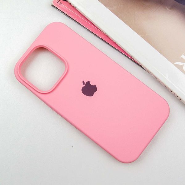 Чохол Silicone Case Full Protective (AA) для Apple iPhone 15 Pro Max (6.7") Рожевий / Light pink 276417 фото