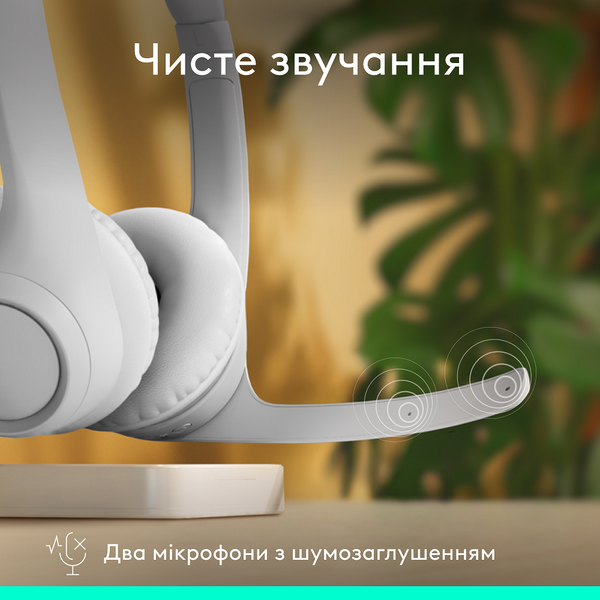 гарнітура LOGITECH Zone 300 Wireless Headset BT WHITE (981-001417) 307252 фото