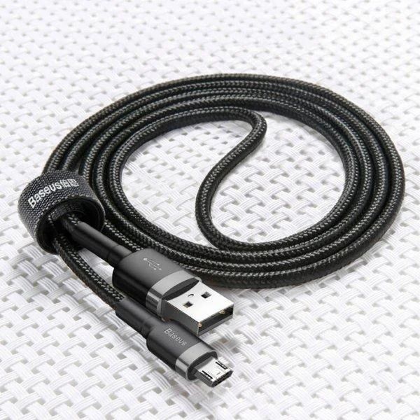 Кабель Baseus Cafule MicroUSB (CAMKLF-CG1) Black 2m 192661 фото