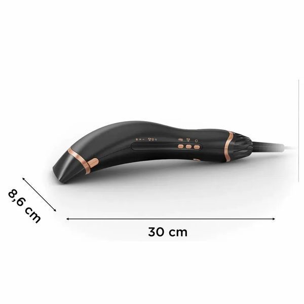 Фен Rowenta Ultimate Experience Air Motion, 1300Вт, 3 режими, насадка-гребінець, кейс для зберігання, іоніз-я, хол. обдув, чорний (CF8C20E0) 366802 фото