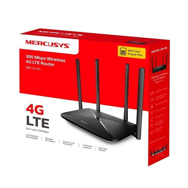 Бездротовий маршрутизатор з 4G LTE, MB115-4G MERCUSYS 396826 фото