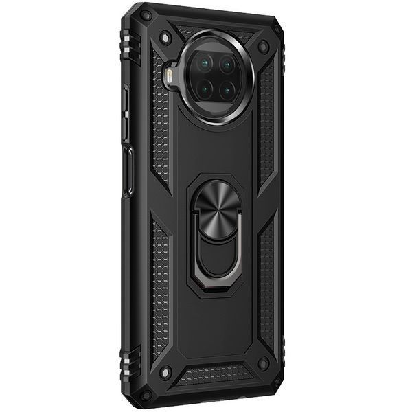 Ударостійкий чохол Serge Ring for Magnet для Xiaomi Mi 10T Lite / Redmi Note 9 Pro 5G Чорний 205044 фото