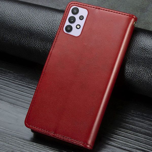 Шкіряний чохол книжка GETMAN Gallant (PU) для Samsung Galaxy A13 4G Червоний 253403 фото