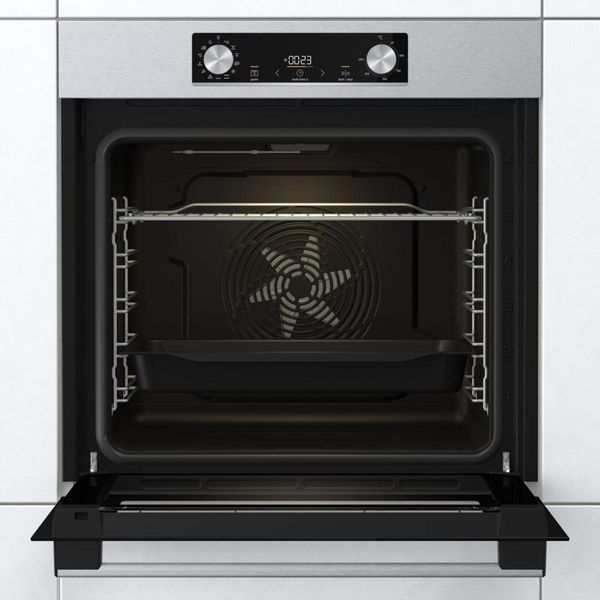 Духова шафа Gorenje електрична, 77л, A+, дисплей, IconLed, нерж (BO6737E02X) 368523 фото