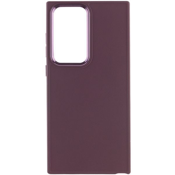 TPU чохол Bonbon Metal Style для Samsung Galaxy S24 Ultra Бордовий / Plum 284981 фото