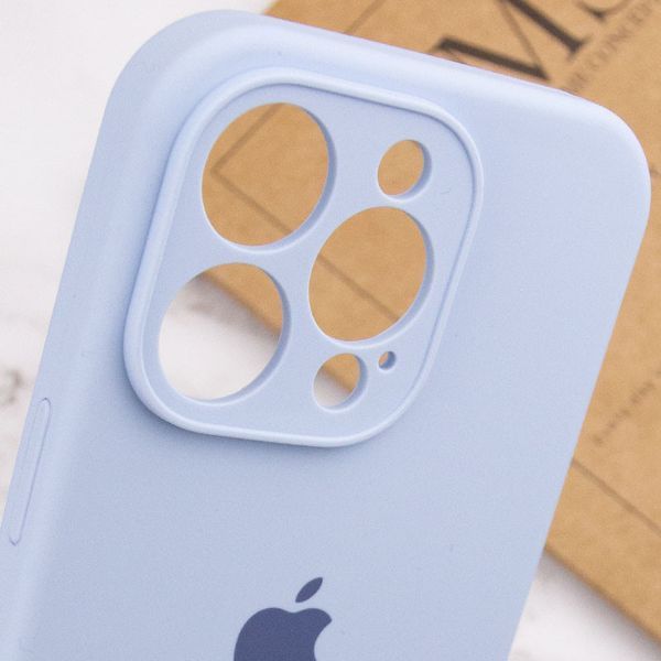 Чохол Silicone Case Full Camera Protective (AA) для Apple iPhone 14 Pro (6.1") Блакитний / Lilac Blue 257133 фото
