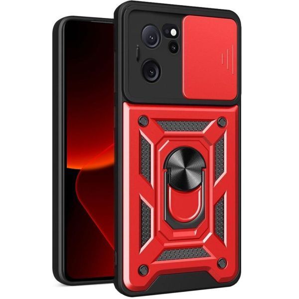 Чохол Ummi Camshield Serge Ring для Xiaomi 13T / 13T Pro Червоний 396315 фото