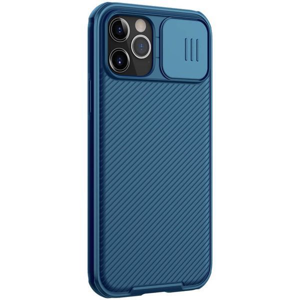 Карбонова накладка Nillkin Camshield (шторка на камеру) для Apple iPhone 13 Pro Max (6.7") Синій / Blue 217621 фото