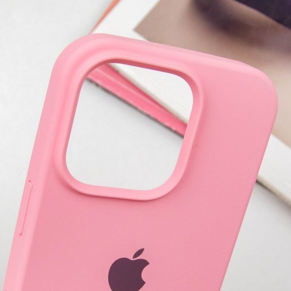 Чохол Silicone Case Full Protective (AA) для Apple iPhone 15 Pro Max (6.7") Рожевий / Light pink 276417 фото