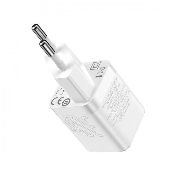Зарядний Пристрій Baseus GaN3 Fast Charger 30W (CCGN010102) (1 Type-C) White 255178 фото